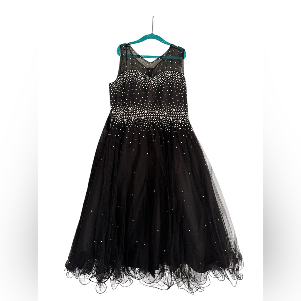 Elegant Black Girls Sleeveless Dress